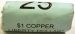 Full Roll (25) Liberty Dollar 1 Ounce Copper Round (Uncirculated)