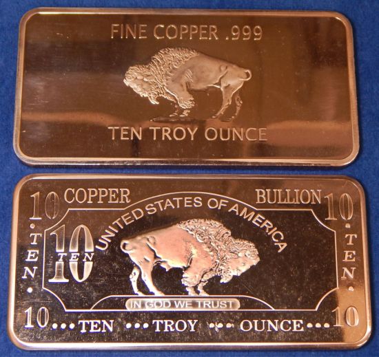The Copper Cave by Susquehanna Hobbies CMC 10 Troy Ounce Copper Bar