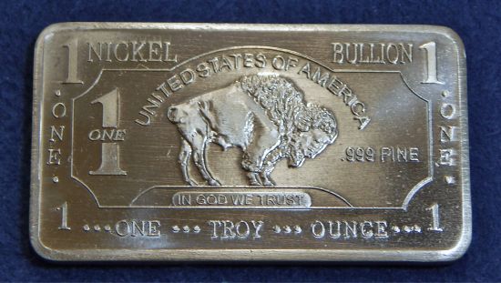 CMC 1 Troy Ounce Nickel Bar - Buffalo