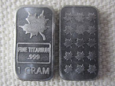 CMC 1 Gram Titanium Bar - Maple