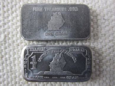 CMC 1 Gram Titanium Bar - Ironsides Ship