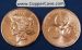 Zombucks 1 Oz Copper Round - #6 Feast Dollar